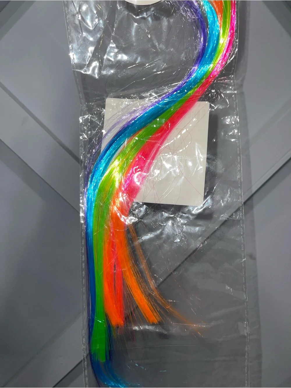 Rainbow Clip-In Hair Extensions - Multicolor Bright Strands